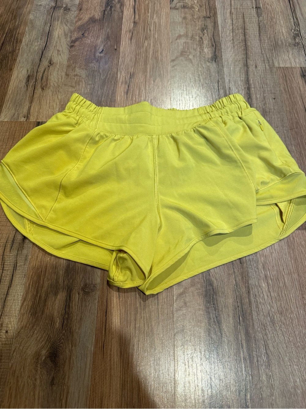 lululemon athletica Neon Yellow Running Shorts